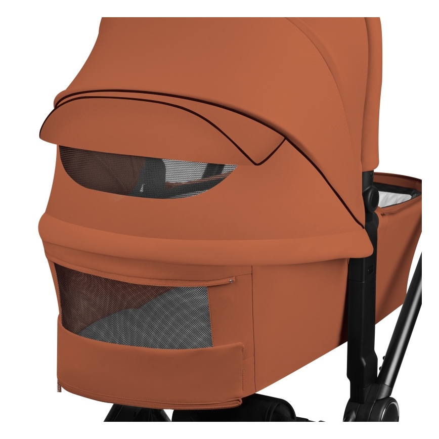 Lionelo - Kombinētie rati 2-in-1 MIKA PLUS Brown Rust