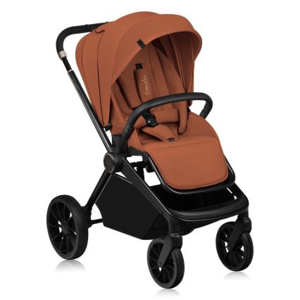 Lionelo - Kombinētie rati 2-in-1 MIKA PLUS Brown Rust