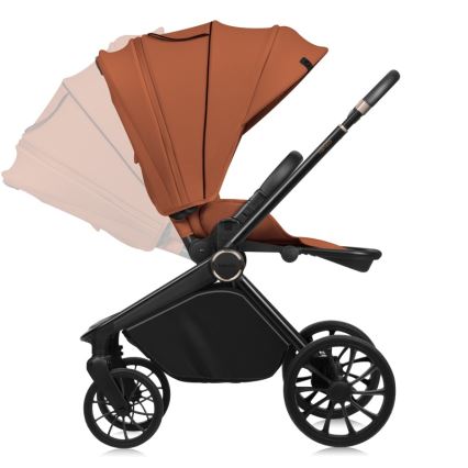 Lionelo - Kombinētie rati 2-in-1 MIKA PLUS Brown Rust