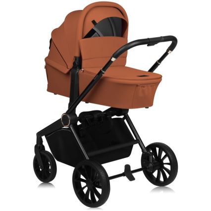 Lionelo - Kombinētie rati 2-in-1 MIKA PLUS Brown Rust