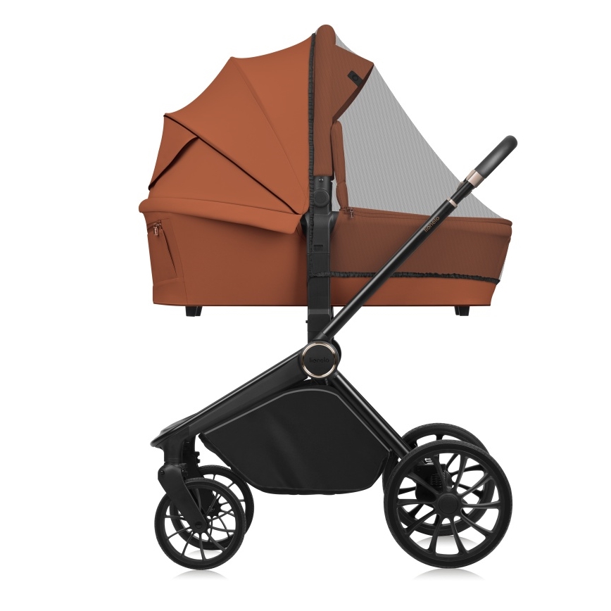 Lionelo - Kombinētie rati 2-in-1 MIKA PLUS Brown Rust