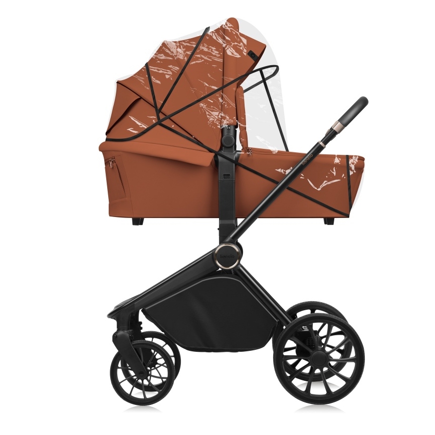 Lionelo - Kombinētie rati 2-in-1 MIKA PLUS Brown Rust