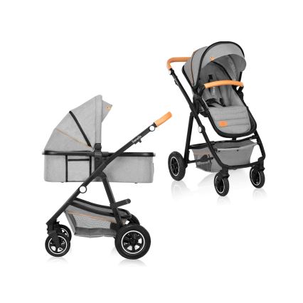 Lionelo - Kombinētie rati 2v1 AMBER Grey Stone