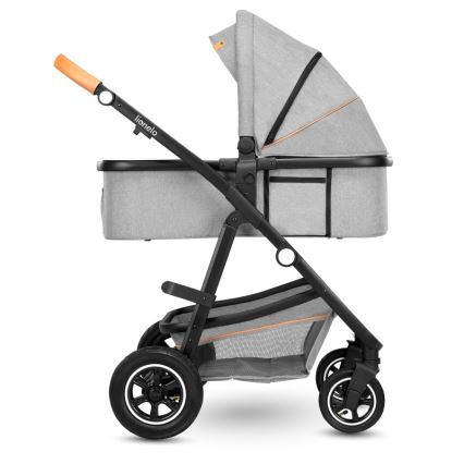 Lionelo - Kombinētie rati 2v1 AMBER Grey Stone