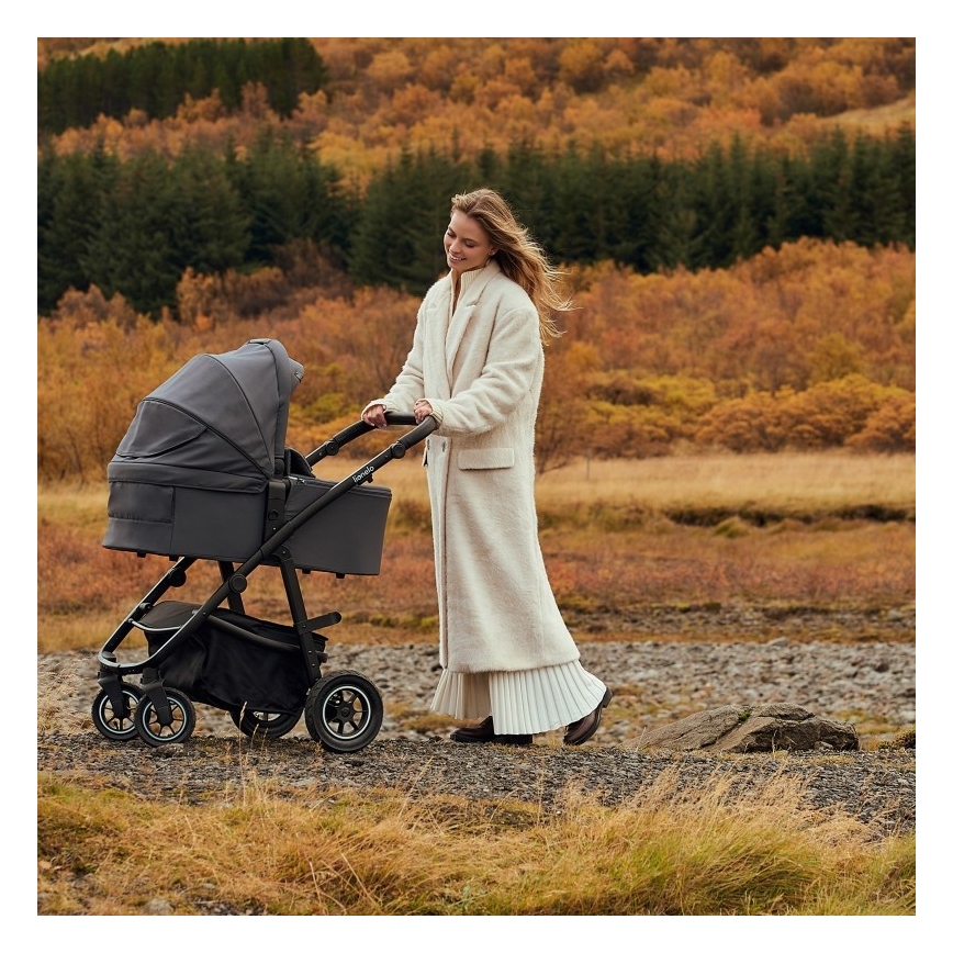 Lionelo - Kombinētie rati 3 vienā AMBER PLUS Pelēks Grafīts