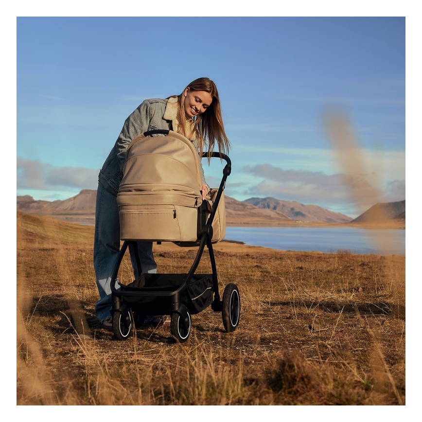 Lionelo - Kombinētie rati 3 vienā MERIL Grey Stone