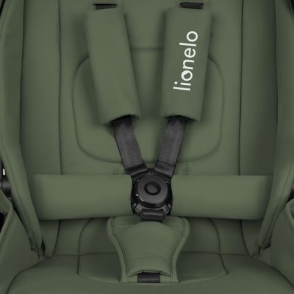 Lionelo - Kombinētie rati 3 vienā MIKA PLUS Olīvzaļš
