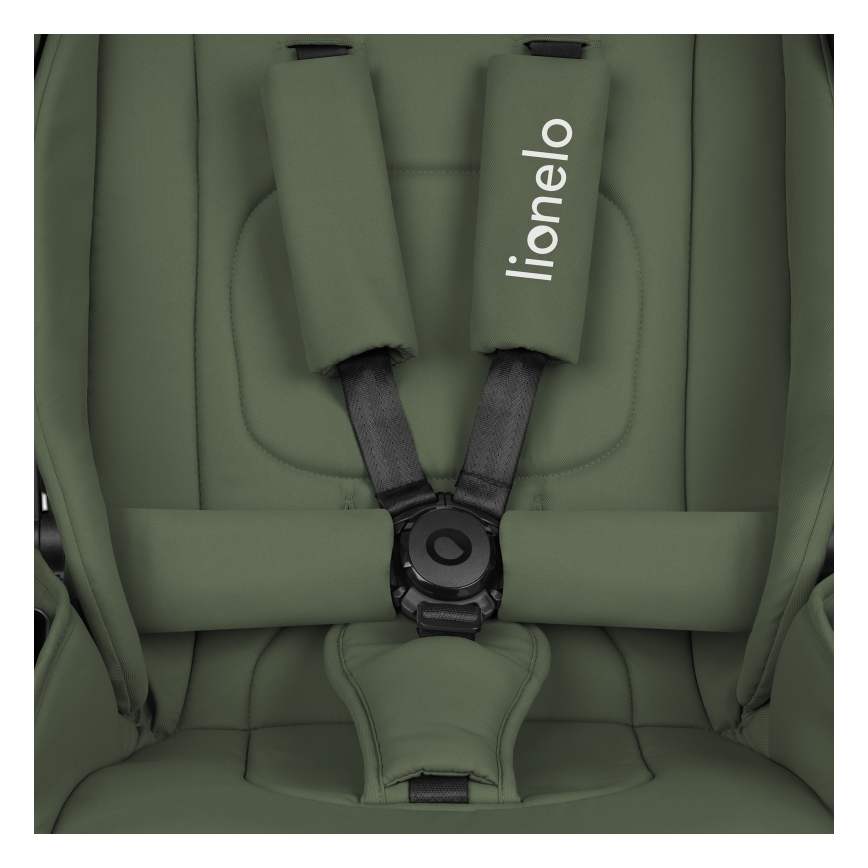 Lionelo - Kombinētie rati 3 vienā MIKA PLUS Olīvzaļš