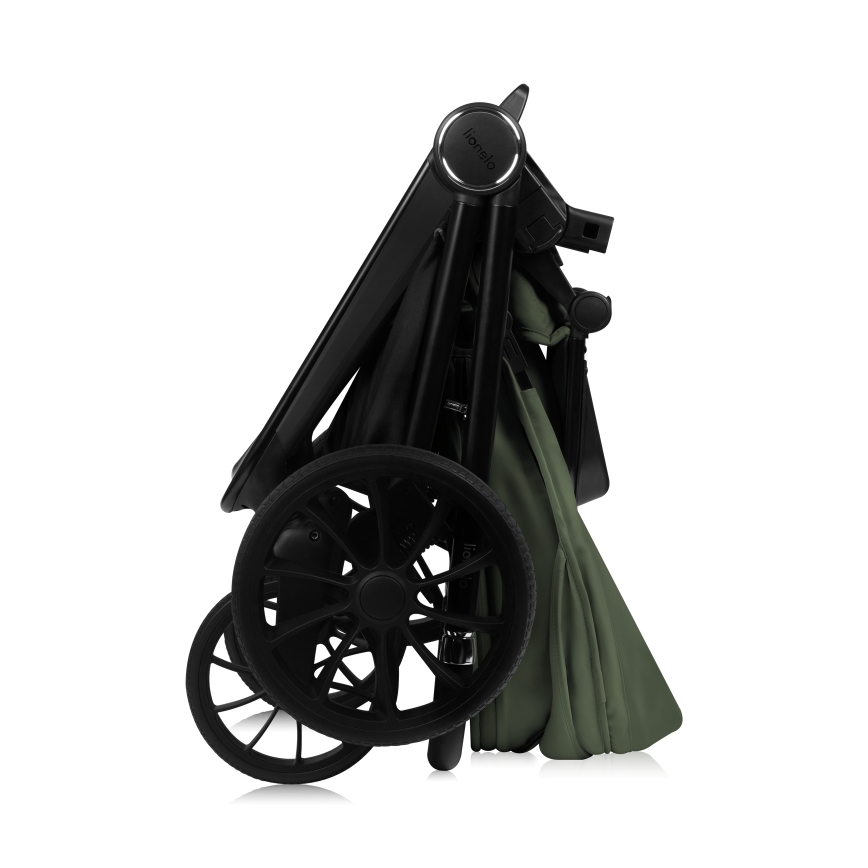 Lionelo - Kombinētie rati 3 vienā MIKA PLUS Olīvzaļš