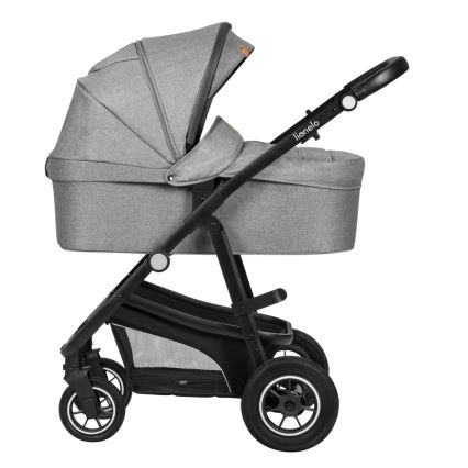 Lionelo - Kombinētie rati 3v1 BIANKA Grey Stone