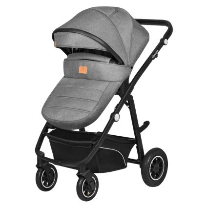 Lionelo - Kombinētie rati 3v1 BIANKA Grey Stone