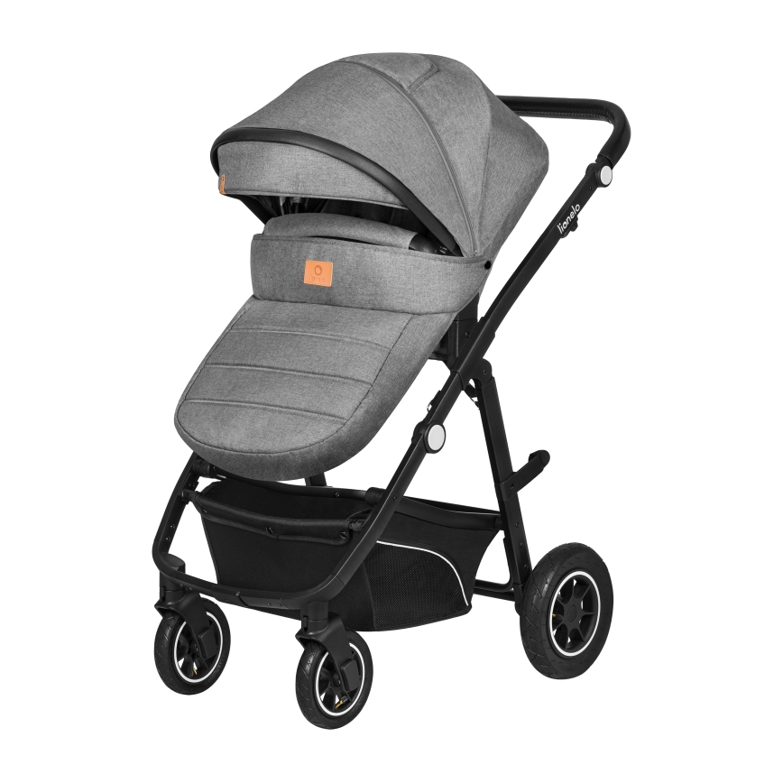 Lionelo - Kombinētie rati 3v1 BIANKA Grey Stone