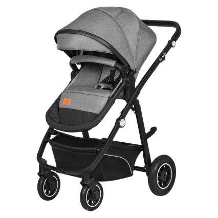 Lionelo - Kombinētie rati 3v1 BIANKA Grey Stone
