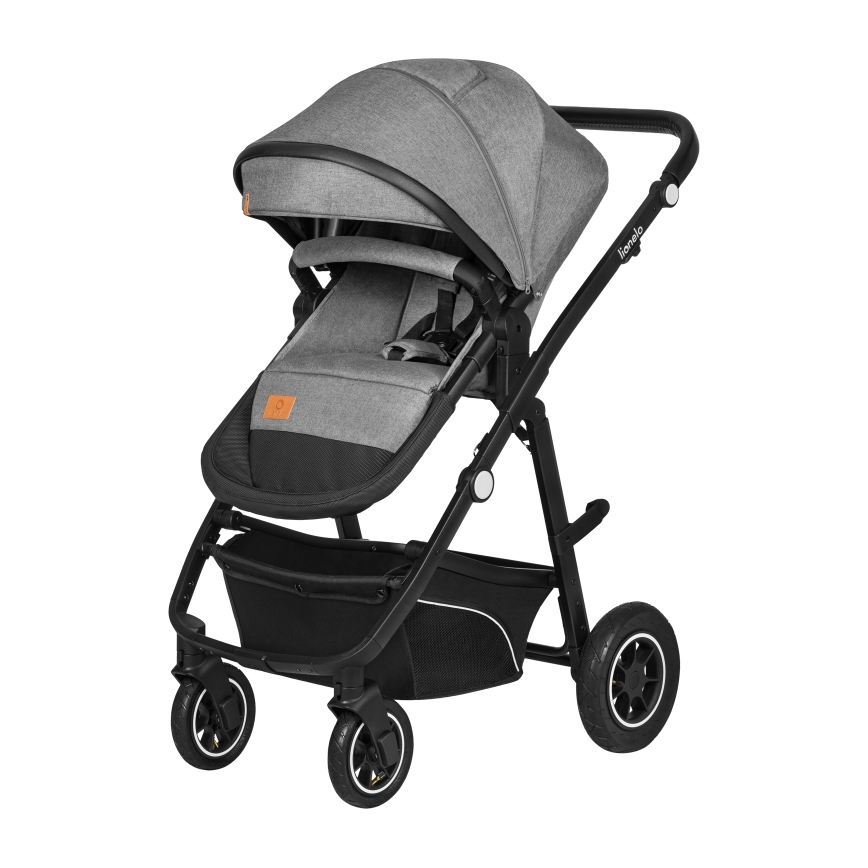 Lionelo - Kombinētie rati 3v1 BIANKA Grey Stone