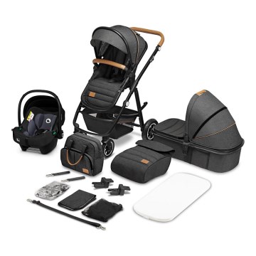Lionelo - kombinētie rati 3‑1 AMBER Grey Graphite