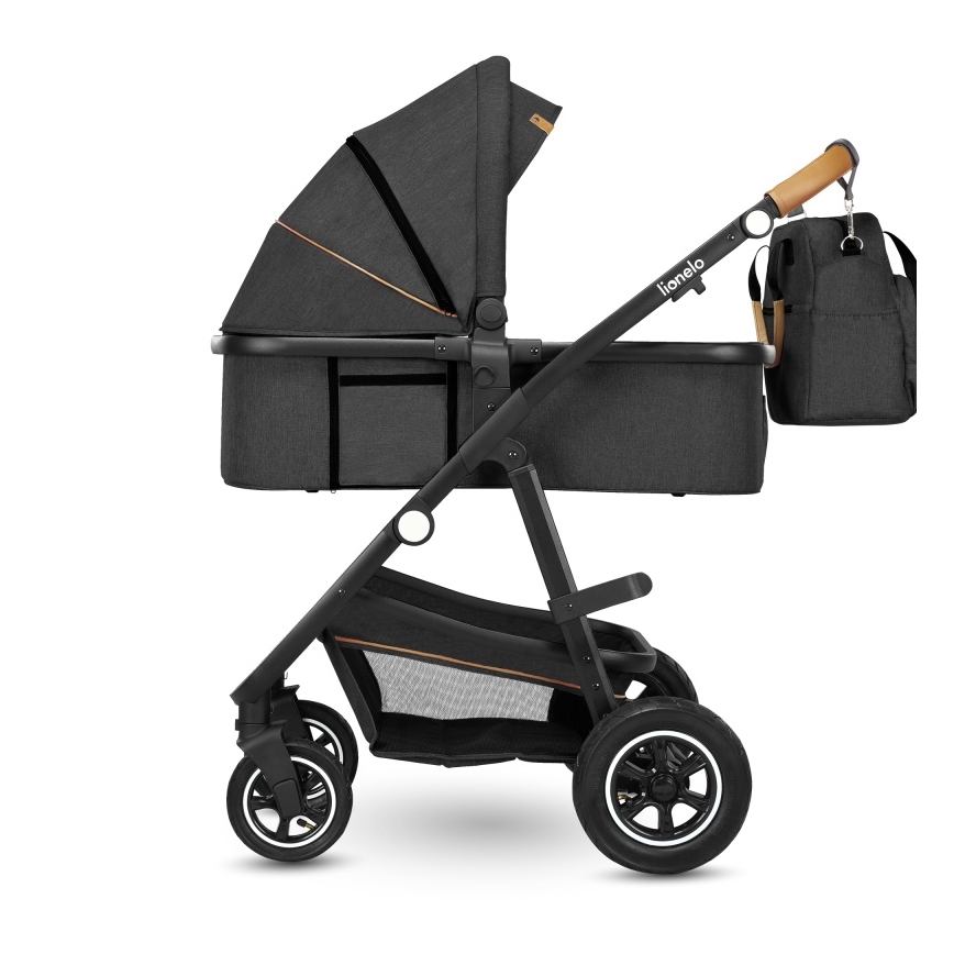 Lionelo - kombinētie rati 3‑1 AMBER Grey Graphite