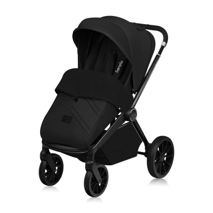 Lionelo - Kombinētie rati 3‑1 MIKA PLUS Black Onyx