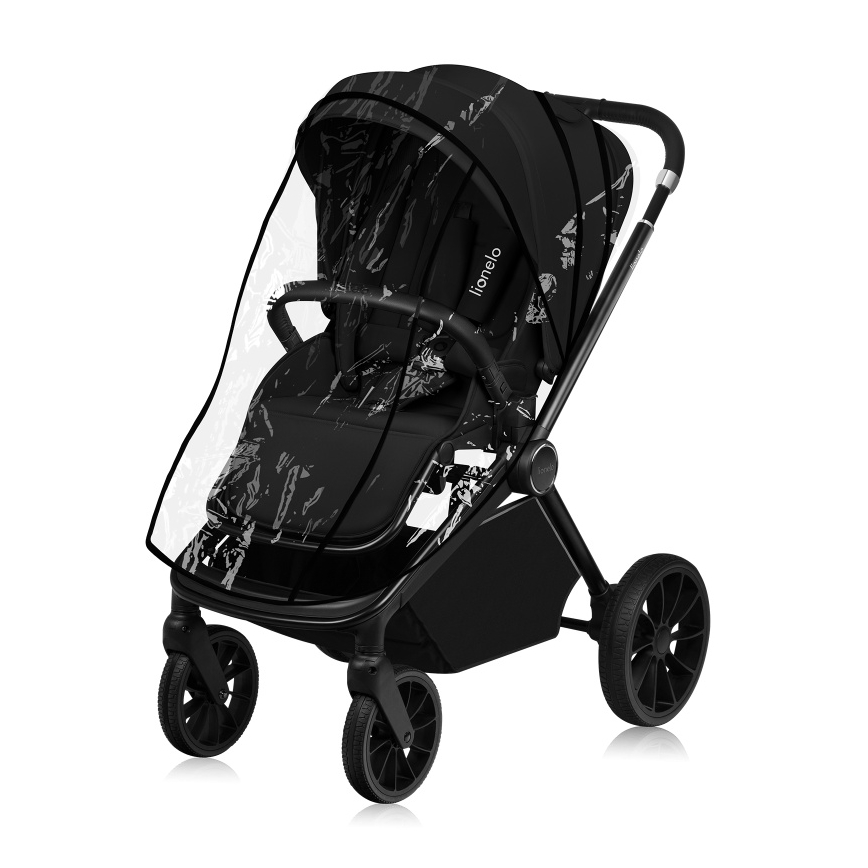 Lionelo - Kombinētie rati 3‑1 MIKA PLUS Black Onyx