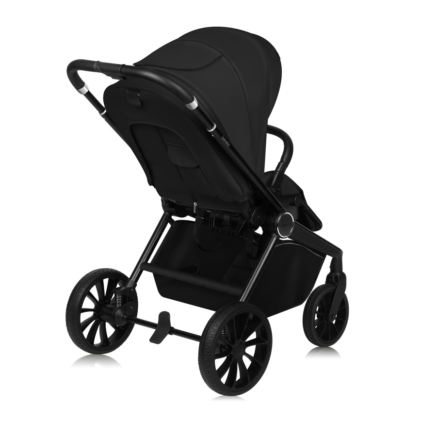 Lionelo - Kombinētie rati 3‑1 MIKA PLUS Black Onyx