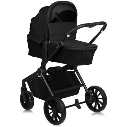 Lionelo - Kombinētie rati 3‑1 MIKA PLUS Black Onyx