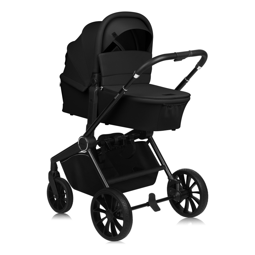 Lionelo - Kombinētie rati 3‑1 MIKA PLUS Black Onyx