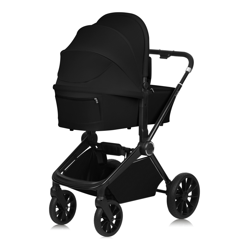 Lionelo - Kombinētie rati 3‑1 MIKA PLUS Black Onyx