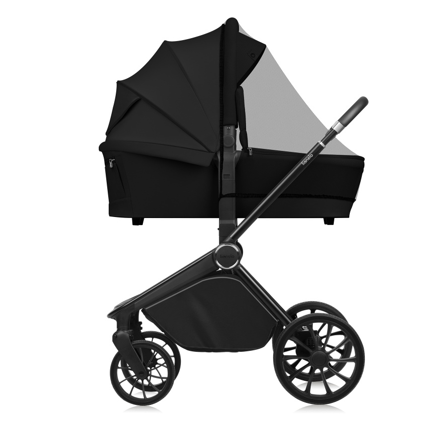 Lionelo - Kombinētie rati 3‑1 MIKA PLUS Black Onyx