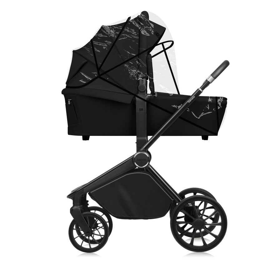 Lionelo - Kombinētie rati 3‑1 MIKA PLUS Black Onyx