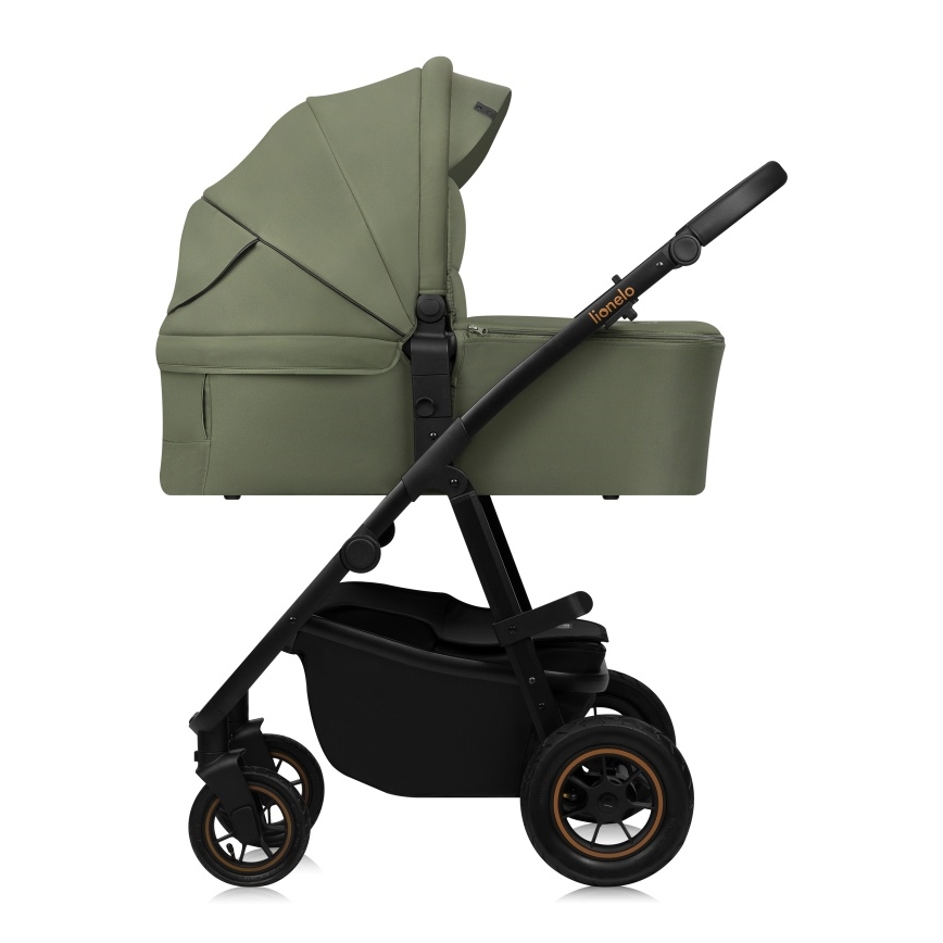 Lionelo - Kombinētie rati 3‑in‑1 AMBER PLUS Green Forest