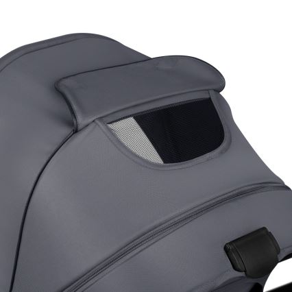 Lionelo – kombinētie ratiņi 2 vienā AMBER PLUS, pelēks grafīts