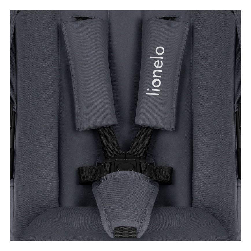 Lionelo - Kombinētie ratiņi 2‑in‑1 AMBER PLUS Pelēks Grafīts