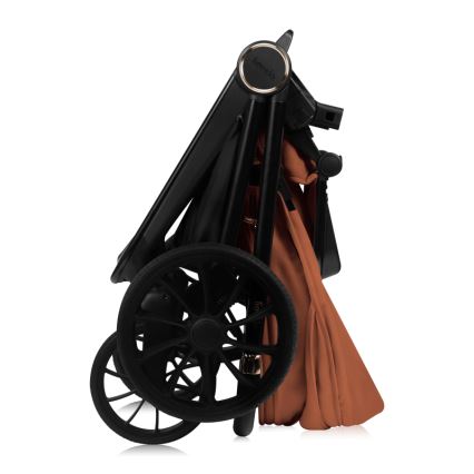 Lionelo - Kombinētie ratiņi 3 vienā MIKA PLUS rūsas brūni