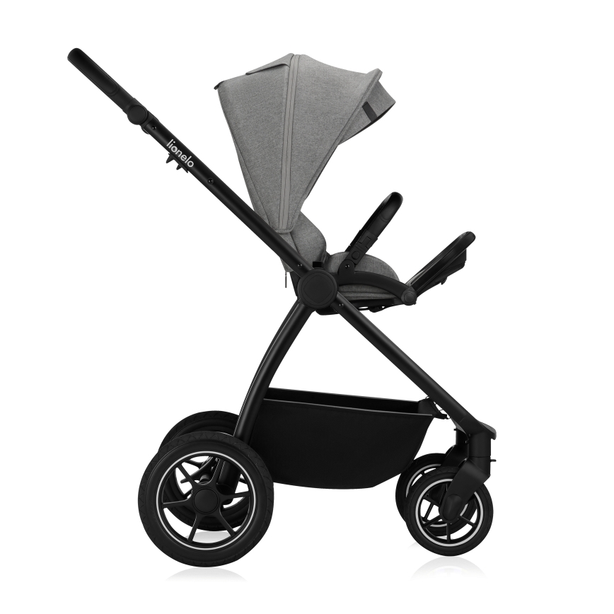 Lionelo - kombinētie ratiņi 3‑1 MERIL Grey Stone
