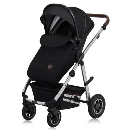 Lionelo - Kombinēts 3-in-1 ratiņš AMBER Black Silver