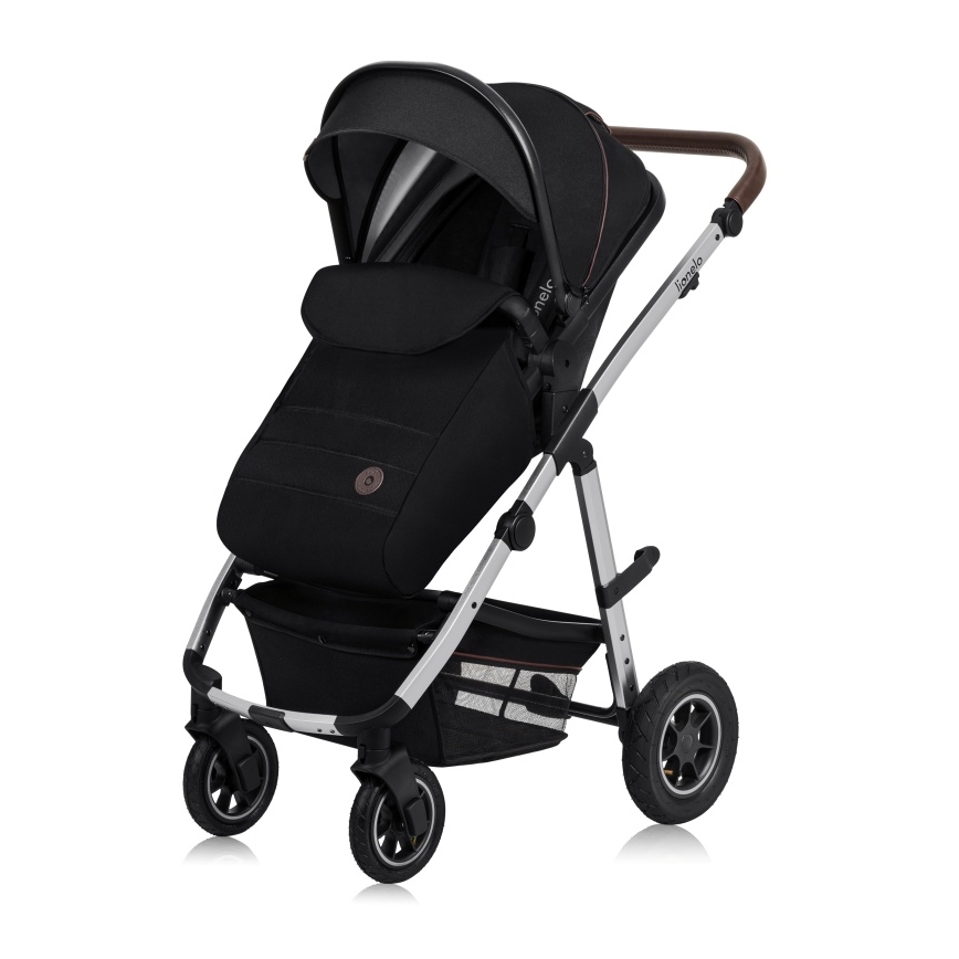 Lionelo - Kombinēts 3-in-1 ratiņš AMBER Black Silver