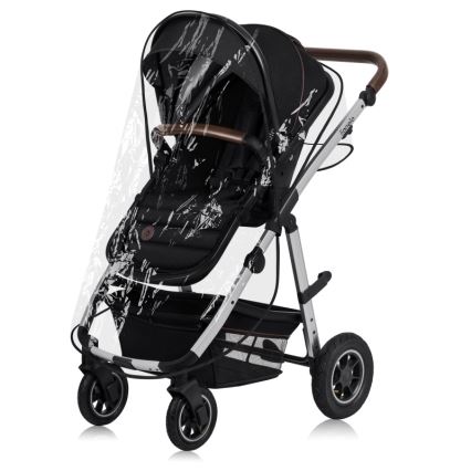 Lionelo - Kombinēts 3-in-1 ratiņš AMBER Black Silver