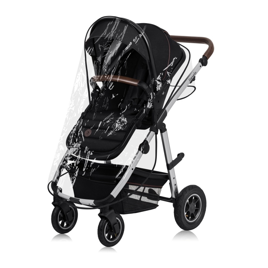 Lionelo - Kombinēts 3-in-1 ratiņš AMBER Black Silver