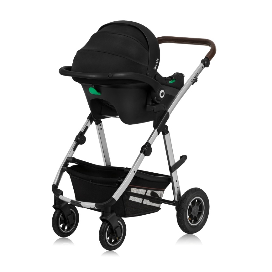 Lionelo - Kombinēts 3-in-1 ratiņš AMBER Black Silver