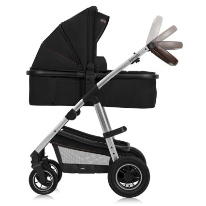 Lionelo - Kombinēts 3-in-1 ratiņš AMBER Black Silver