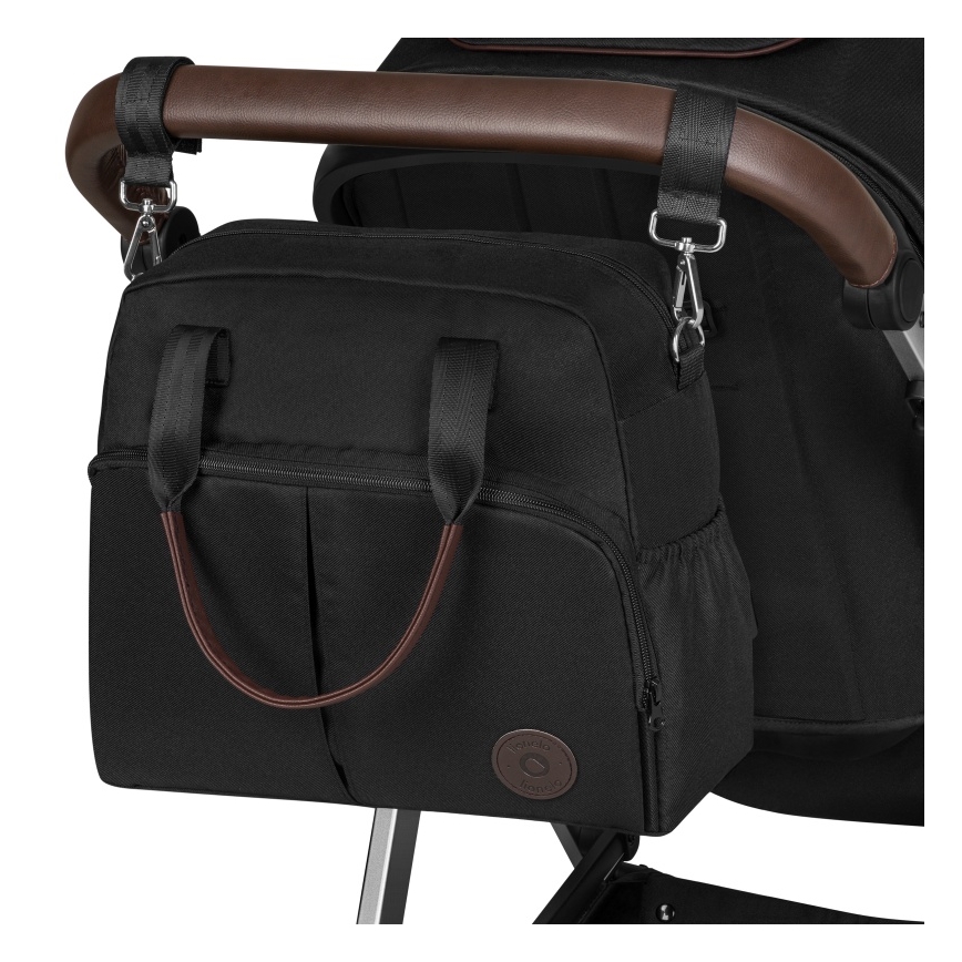 Lionelo - Kombinēts 3-in-1 ratiņš AMBER Black Silver