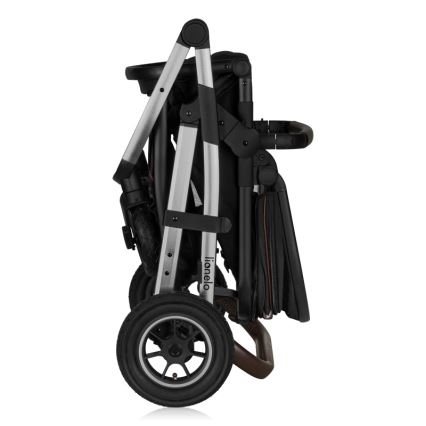 Lionelo - Kombinēts 3-in-1 ratiņš AMBER Black Silver