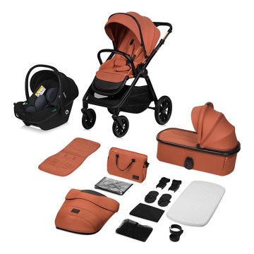 Lionelo - Kombinēts 3‑1 ratiņš LAYLA rūsas brūns