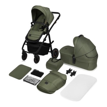 Lionelo - kombinēts ratiņš 2-in-1 AMBER PLUS Green Forest
