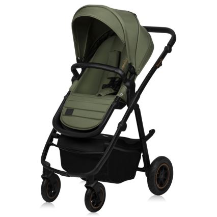 Lionelo - kombinēts ratiņš 2-in-1 AMBER PLUS Green Forest