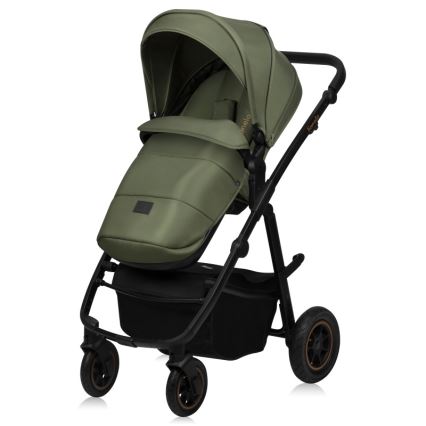 Lionelo - kombinēts ratiņš 2-in-1 AMBER PLUS Green Forest