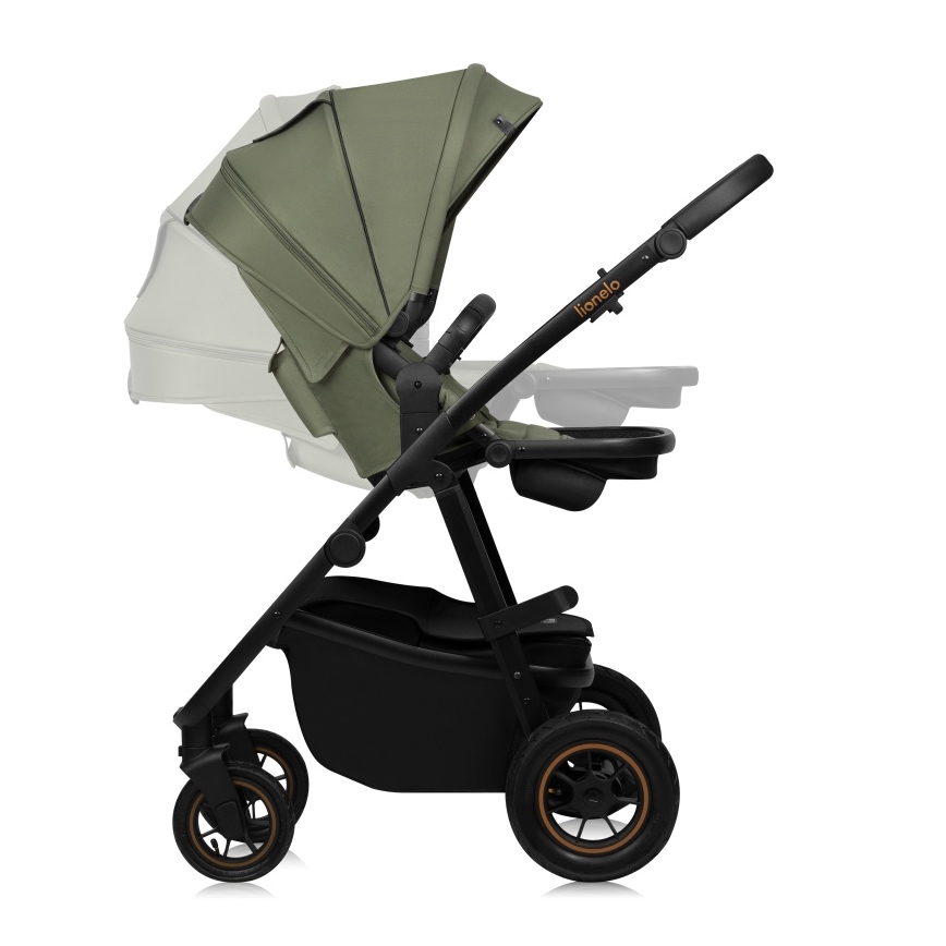Lionelo - kombinēts ratiņš 2-in-1 AMBER PLUS Green Forest