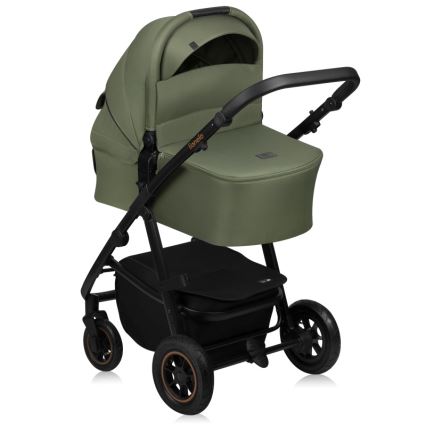 Lionelo - kombinēts ratiņš 2-in-1 AMBER PLUS Green Forest