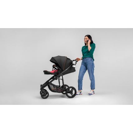 Lionelo - Kombinēts ratiņš 2 vienā MARI TOUR Black Onyx