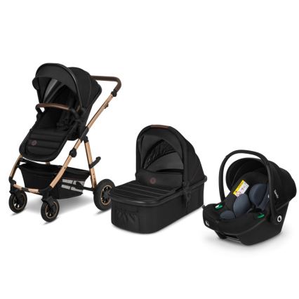 Lionelo - kombinēts ratiņš 3 vienā AMBER Black Onyx
