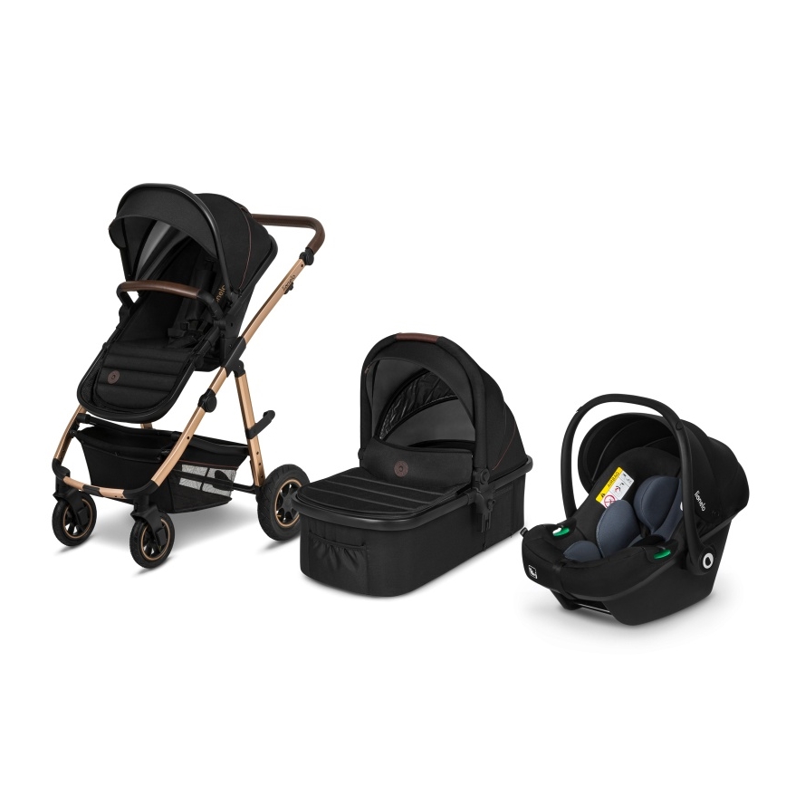 Lionelo - kombinēts ratiņš 3 vienā AMBER Black Onyx